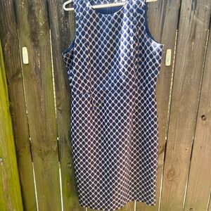 Banana Republic, Elegant Blue Patterned Dress